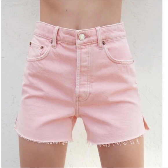 Zara Shorts Zara Pink Jean Shorts Poshmark